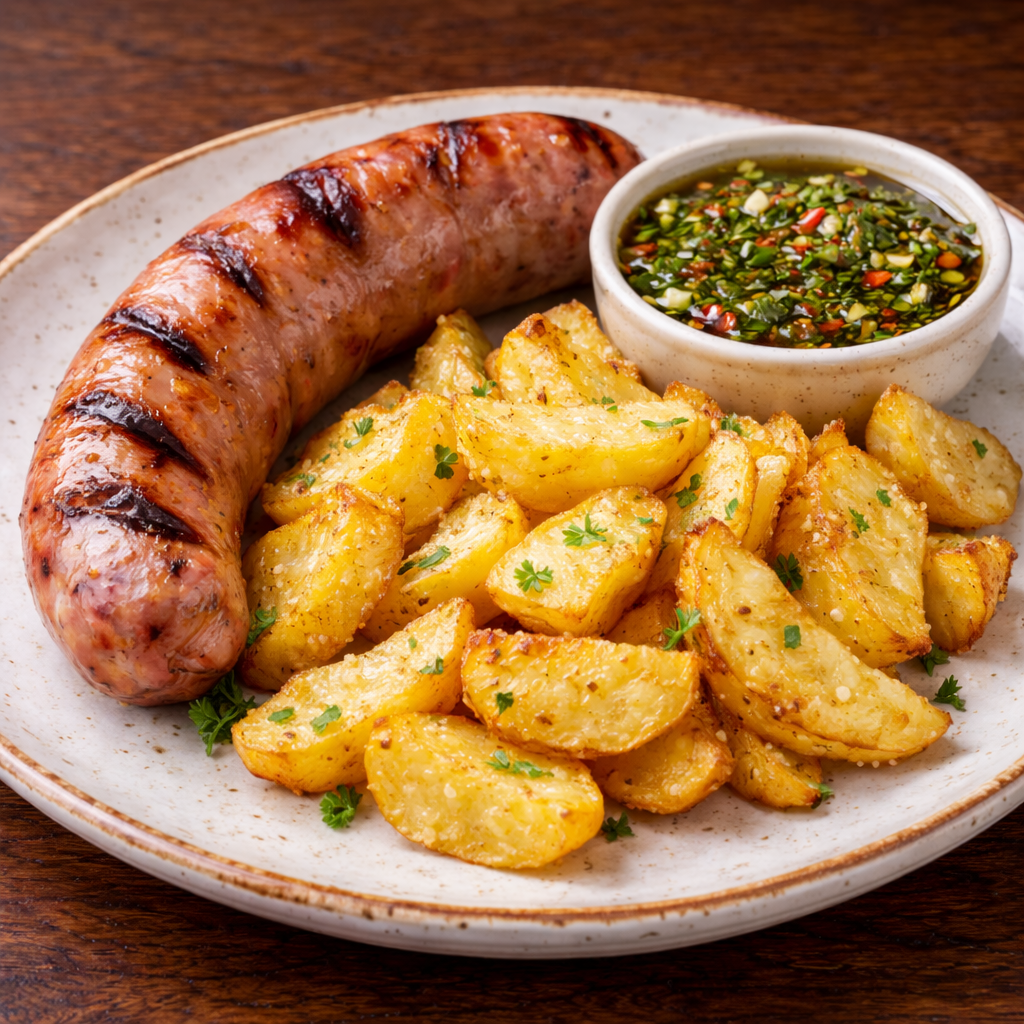 CRIOLLO CON PATATAS Y NUESTRA SALSA CHIMICHURRI